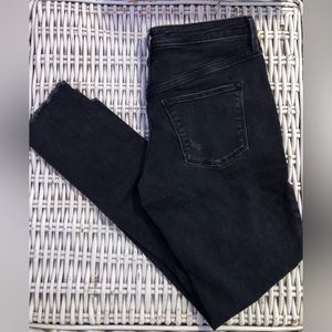 Black Distressed High Waisted Jeans